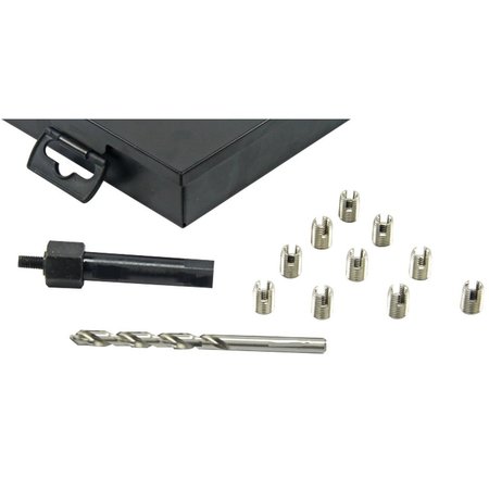 H & H INDUSTRIAL PRODUCTS Thread Repair Kit, Knife Thread Inserts, M12-1.75, Plain Stainless Steel, 10 Inserts 1011-0213